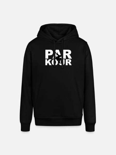 Parkour med parkour runner Parkour runner - Stanley/Stella SOUNDER unisex hoodie - sort