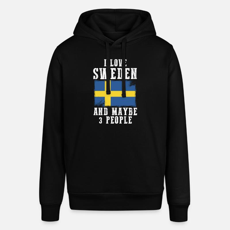 Suède drapeau cadeau suède - Sweat à capuche SOUNDER Stanley/Stella Unisexe - noir