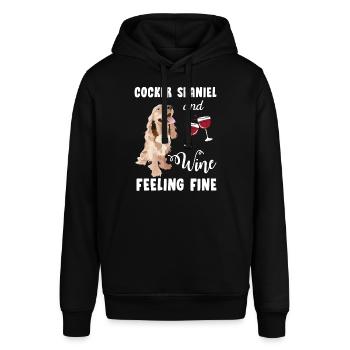 Cocker Spaniel - Stanley/Stella SOUNDER Unisex Hoodie - black - Front - Alina (178cm) & Michal (187cm)