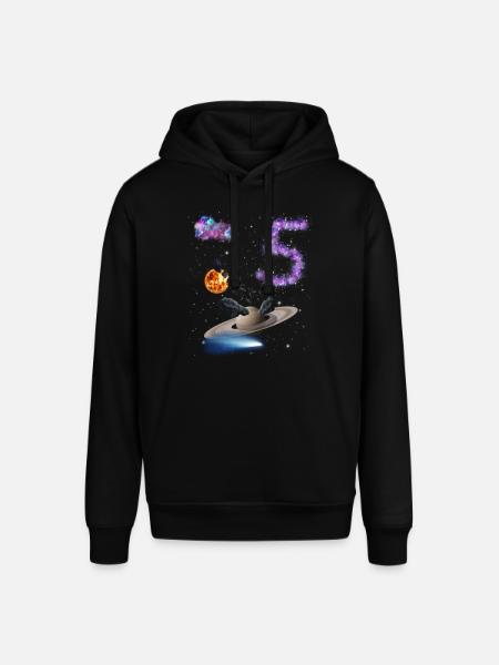 5th Birthday - Stanley/Stella SOUNDER Unisex Hoodie - black
