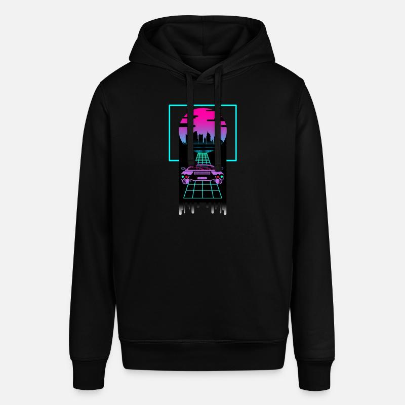 Synthwave Design pour Couples Amour - Sweat à capuche SOUNDER Stanley/Stella Unisexe - noir