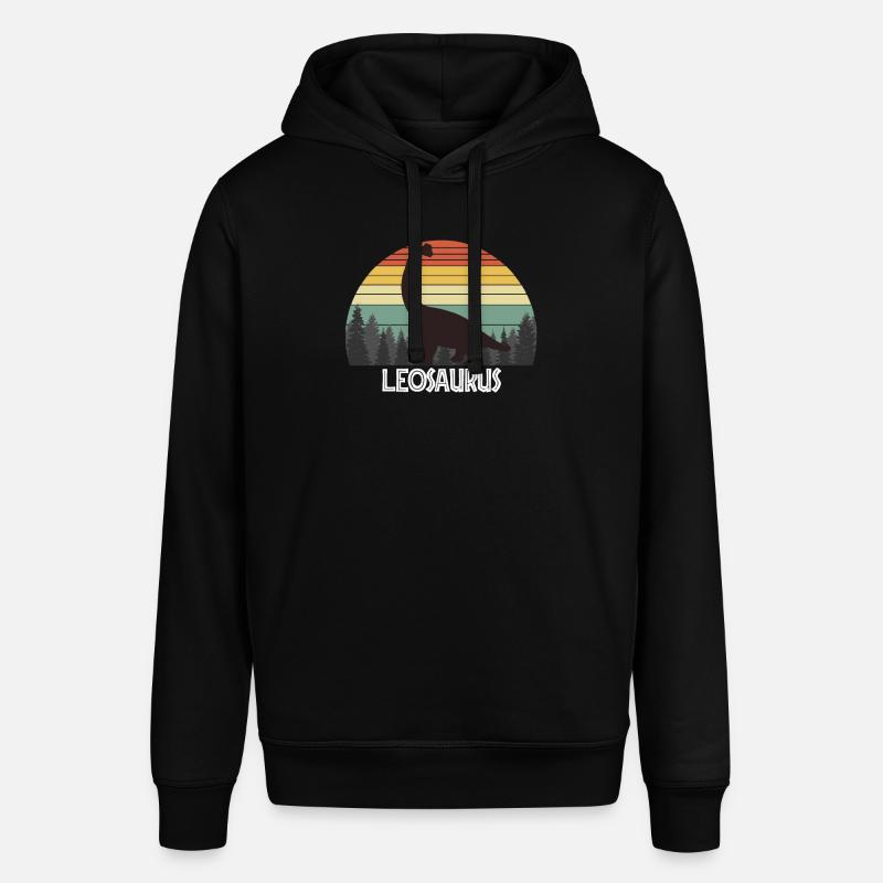 LEOSAURUS LEO SAURUS LEO DINOSAUR - Sweat à capuche SOUNDER Stanley/Stella Unisexe - noir