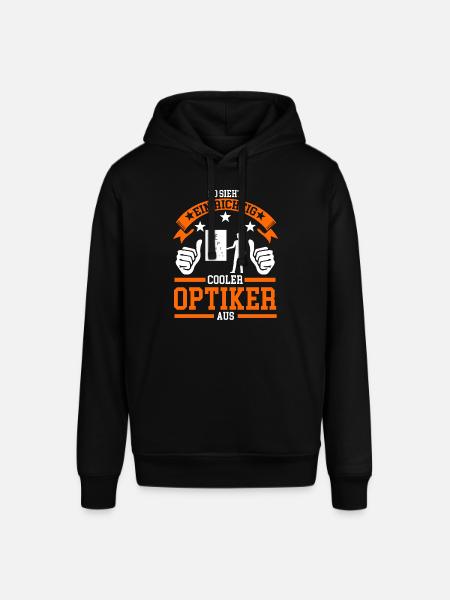 Optiker Brille Optik Geschenk - Stanley/Stella Unisex Hoodie SOUNDER - Schwarz