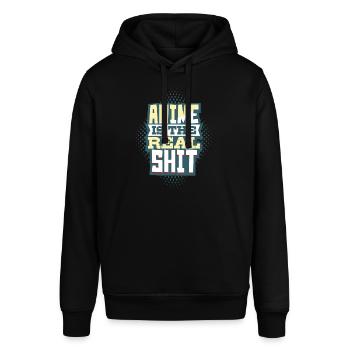 Anime - Stanley/Stella SOUNDER Unisex Hoodie - black - Front - Alina (178cm) & Michal (187cm)