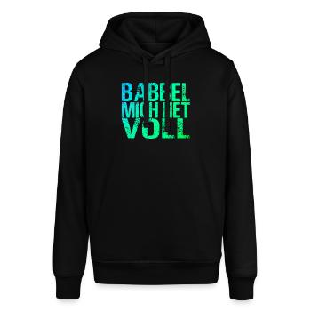 Frankfurt Hessen Apfelwein Hesse Wiesbaden Kassel - Stanley/Stella Unisex Hoodie SOUNDER - Schwarz - Vorne - Alina (178cm) & Michal (187cm)