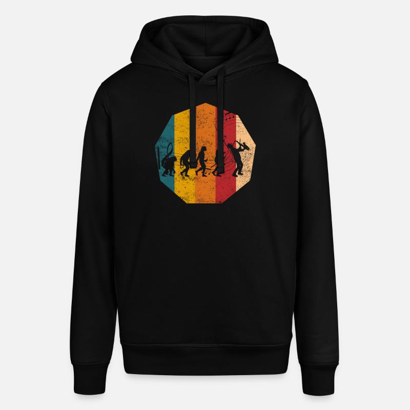 Evolution Saxophonist Saxophon - Stanley/Stella SOUNDER Unisex Hoodie - black