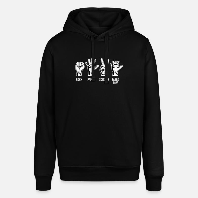 Pierre papier ciseaux Scie - Sweat à capuche SOUNDER Stanley/Stella Unisexe - noir