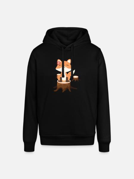 Fox - Stanley/Stella SOUNDER Unisex Hoodie - black