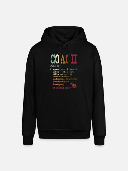 Coach Definition Funny Coach - Stanley/Stella SOUNDER Unisex Hoodie - black