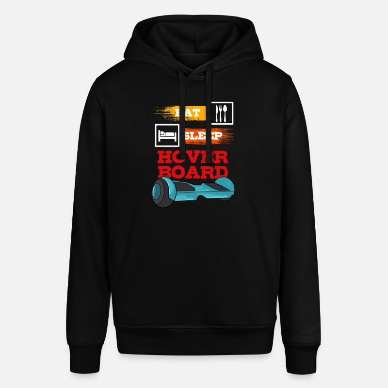 Hoverboard Junge Geschenk, Eat, Sleep - Stanley/Stella Unisex Hoodie SOUNDER - Schwarz