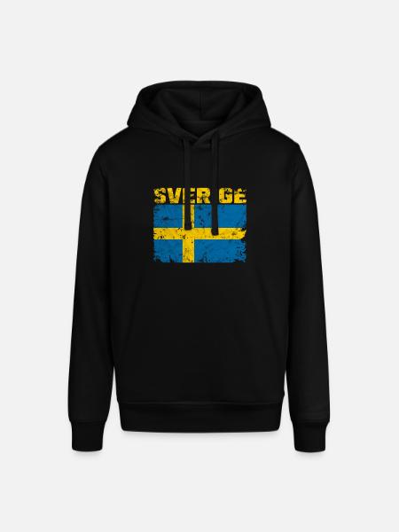 Sweden Sverige Scandinavia - Stanley/Stella SOUNDER Unisex Hoodie - black