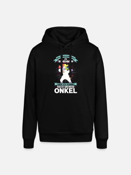 Onkel Nichte Neffe Geschenk - Stanley/Stella Unisex Hoodie SOUNDER - Schwarz