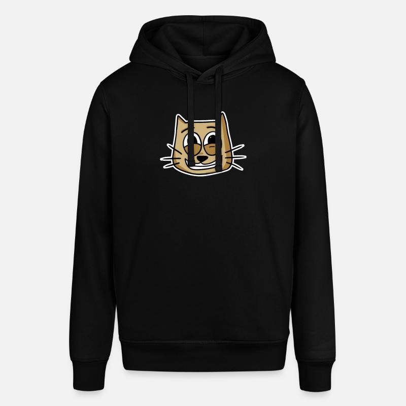 Chat Visage de chat - Sweat à capuche SOUNDER Stanley/Stella Unisexe - noir