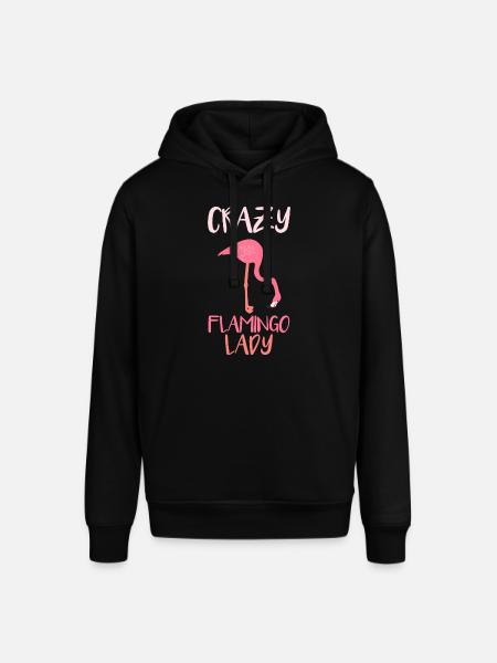 Flamingo Pink Rot Tier - Stanley/Stella Unisex Hoodie SOUNDER - Schwarz