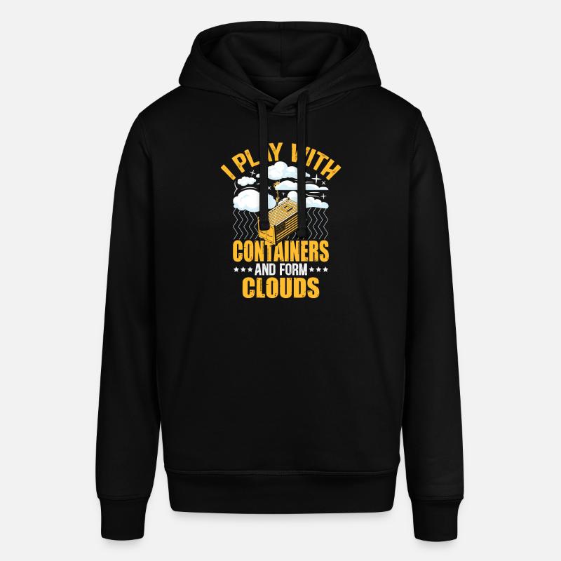 Funny DevOps Joke Design - Stanley/Stella SOUNDER Unisex Hoodie - black