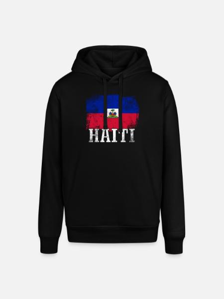 Vacances Vacances Haïti drapeau - Sweat à capuche SOUNDER Stanley/Stella Unisexe - noir