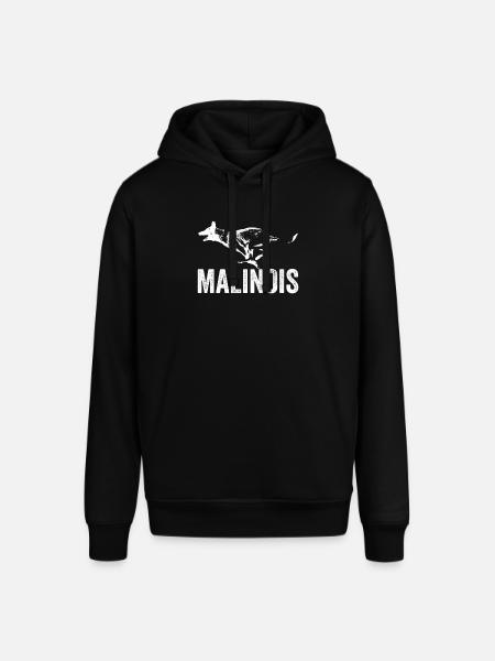 Belgische Herdershond I Mechelaar I Malinois - Stanley/Stella Uniseks biologische hoodie SOUNDER - zwart