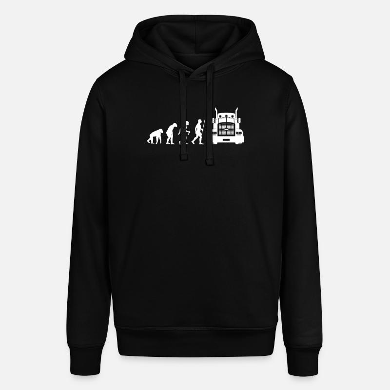 Evolution Truck Driver - Stanley/Stella SOUNDER Unisex Hoodie - black