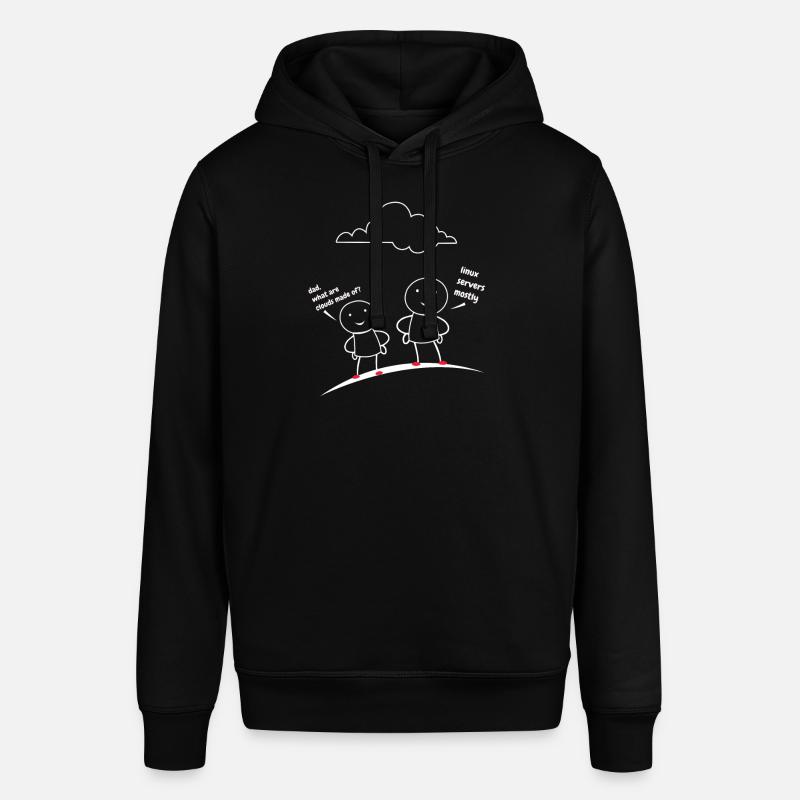 Clouds from Linux servers - Stanley/Stella SOUNDER Unisex Hoodie - black