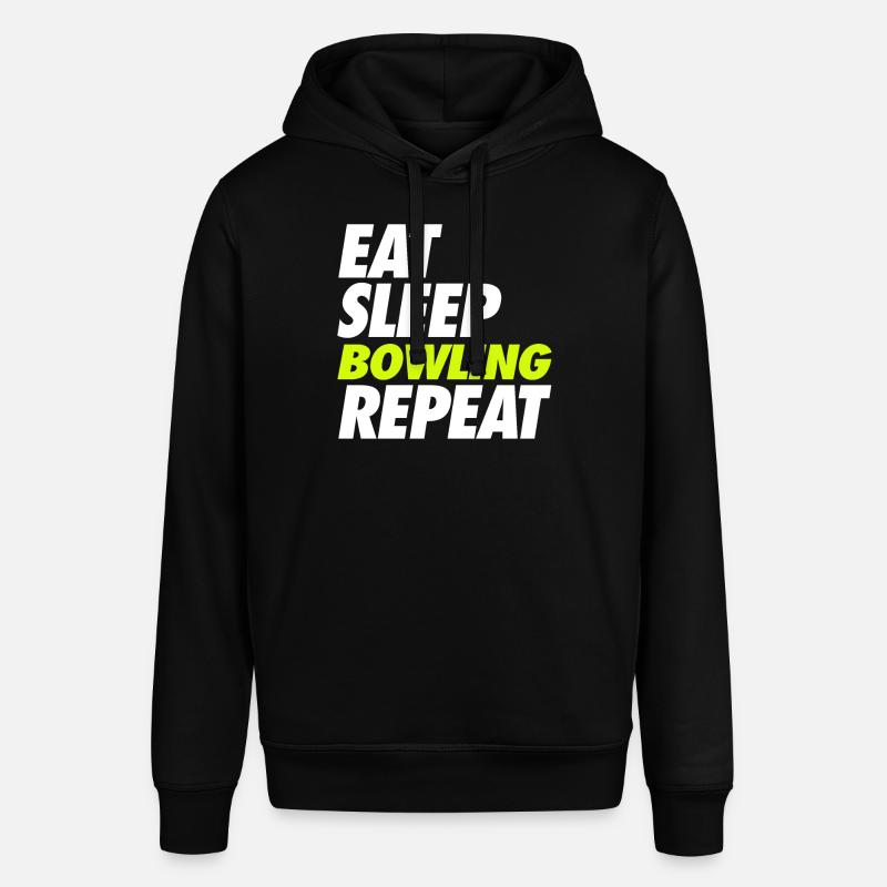 Eat Sleep Bowling Repeat - Sweat à capuche SOUNDER Stanley/Stella Unisexe - noir