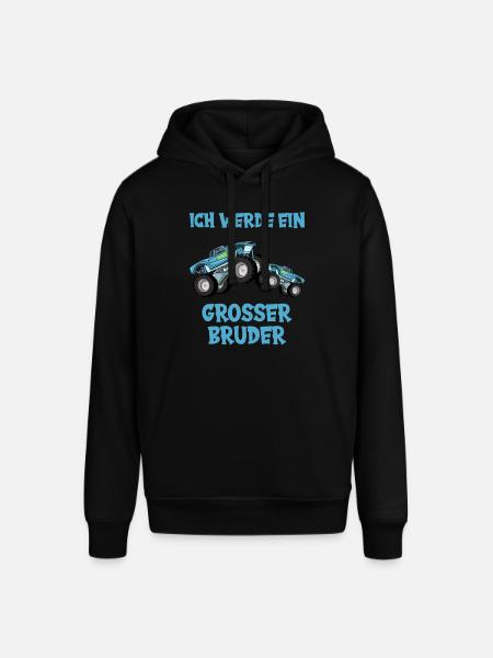 Ich werde großer Bruder - Stanley/Stella Unisex Hoodie SOUNDER - Schwarz