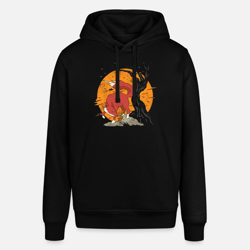 Kitsune Aesthetic Anime Cadeaux - Sweat à capuche SOUNDER Stanley/Stella Unisexe - noir