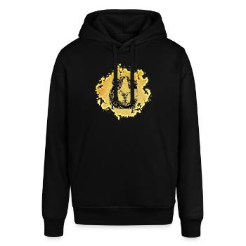 Meerschweinchen - Stanley/Stella Unisex Hoodie SOUNDER - Schwarz - Vorne - Alina (178cm) & Michal (187cm)