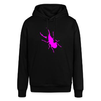 Insekt Hirschkäfer Insekten Wildtiere Geweih - Stanley/Stella Unisex Hoodie SOUNDER - Schwarz - Vorne - Alina (178cm) & Michal (187cm)