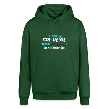 Prochaine Connerie En Chargement - Sweat à capuche SOUNDER Stanley/Stella Unisexe - vert bouteille - Devant - Alina (178cm) & Michal (187cm)