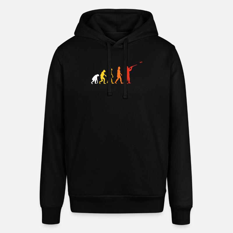 Clay pigeon shooting evolution - Stanley/Stella SOUNDER Unisex Hoodie - black