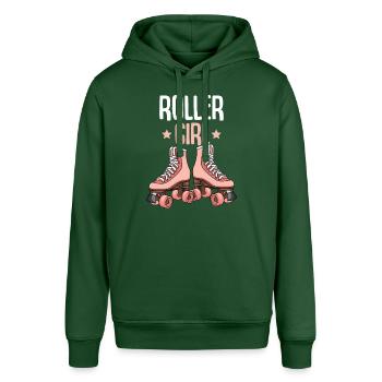 Rollschuhe Roller Girl Roller Skates Rollschuh - Stanley/Stella Unisex Hoodie SOUNDER - Flaschengrün - Vorne - Alina (178cm) & Michal (187cm)
