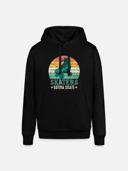 Rollschuhfahrer Retro Rollerskater - Stanley/Stella Unisex Hoodie SOUNDER - Schwarz