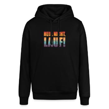 Heul nicht, Lauf! - Laufen, Joggen, Sport, Rennen - Stanley/Stella Unisex Hoodie SOUNDER - Schwarz - Vorne - Alina (178cm) & Michal (187cm)