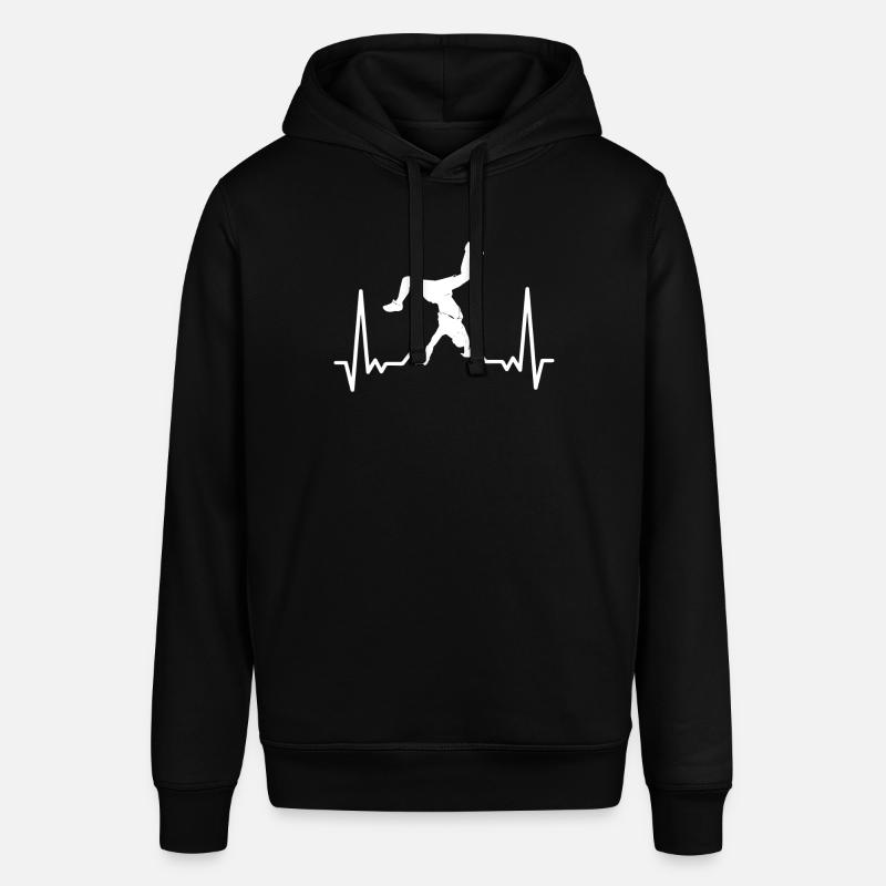 Breakdance breakdancer rythme cardiaque - Sweat à capuche SOUNDER Stanley/Stella Unisexe - noir