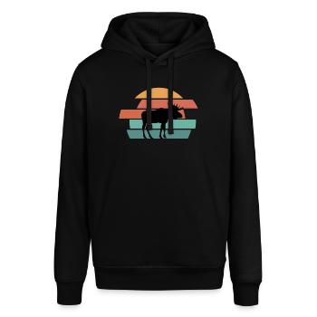 Elch - Stanley/Stella Unisex Hoodie SOUNDER - Schwarz - Vorne - Alina (178cm) & Michal (187cm)