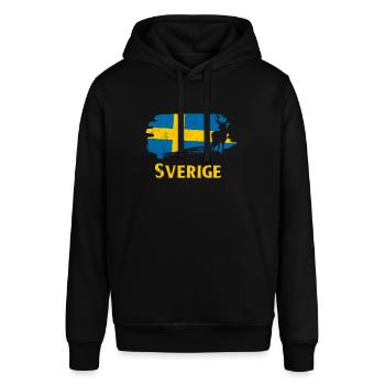 Schweden - Stanley/Stella Unisex Hoodie SOUNDER - Schwarz - Vorne - Alina (178cm) & Michal (187cm)