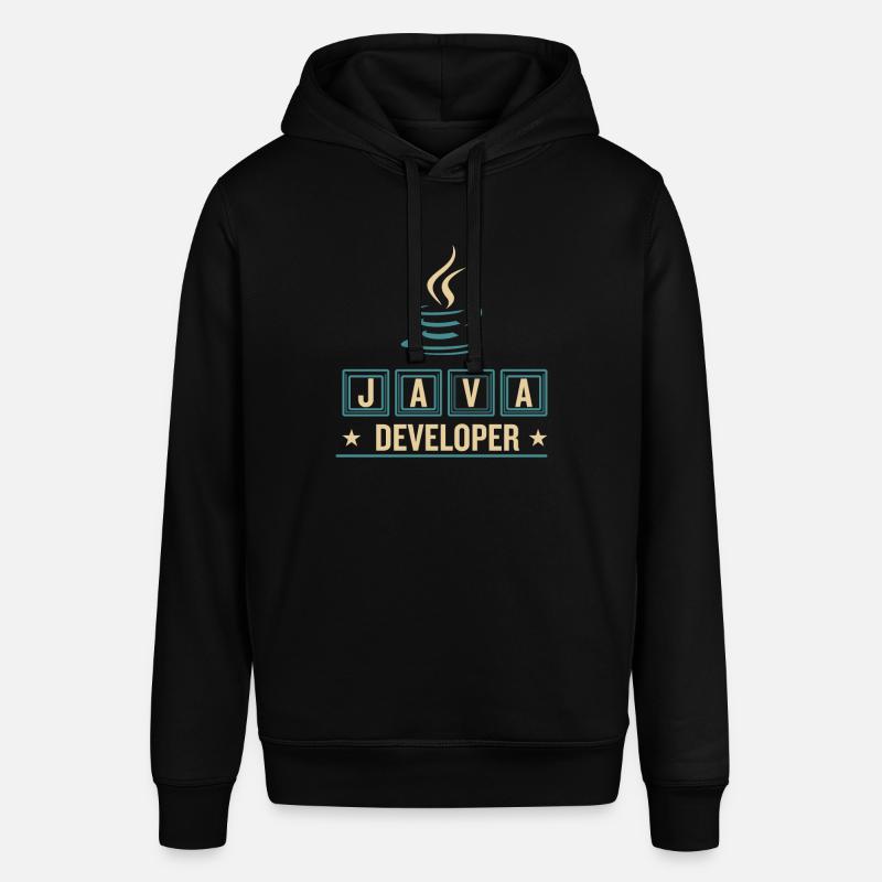 Java Developer Coffee Kaffee - Stanley/Stella SOUNDER Unisex Hoodie - black