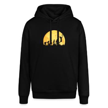 Evolution Volleyball Volleyballerin - Stanley/Stella Unisex Hoodie SOUNDER - Schwarz - Vorne - Alina (178cm) & Michal (187cm)