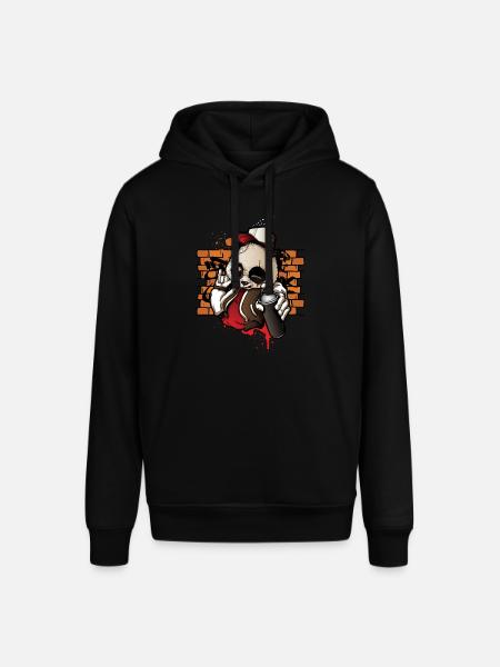 Cool Hip Hop Panda Hiphop Graffiti Spray Paint - Stanley/Stella SOUNDER unisex hoodie - sort