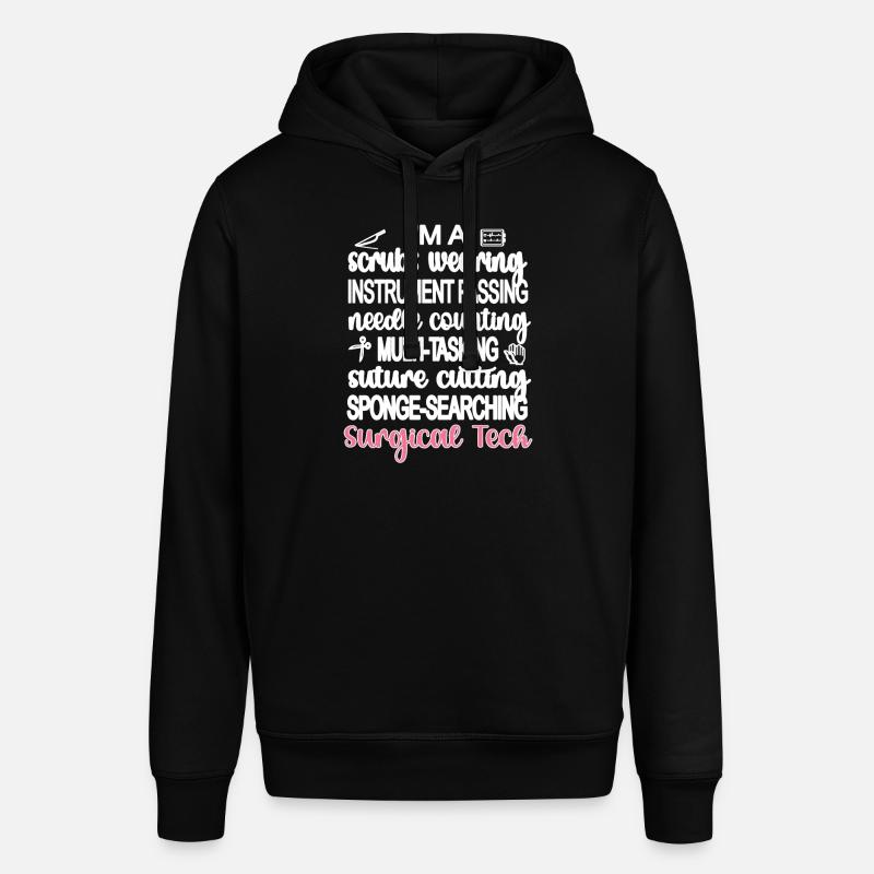 Surgical-technical assistant operating room technician - Stanley/Stella SOUNDER Unisex Hoodie - black