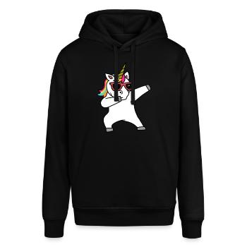 Dabbing Licorne Mignon - Sweat à capuche SOUNDER Stanley/Stella Unisexe - noir - Devant - Alina (178cm) & Michal (187cm)