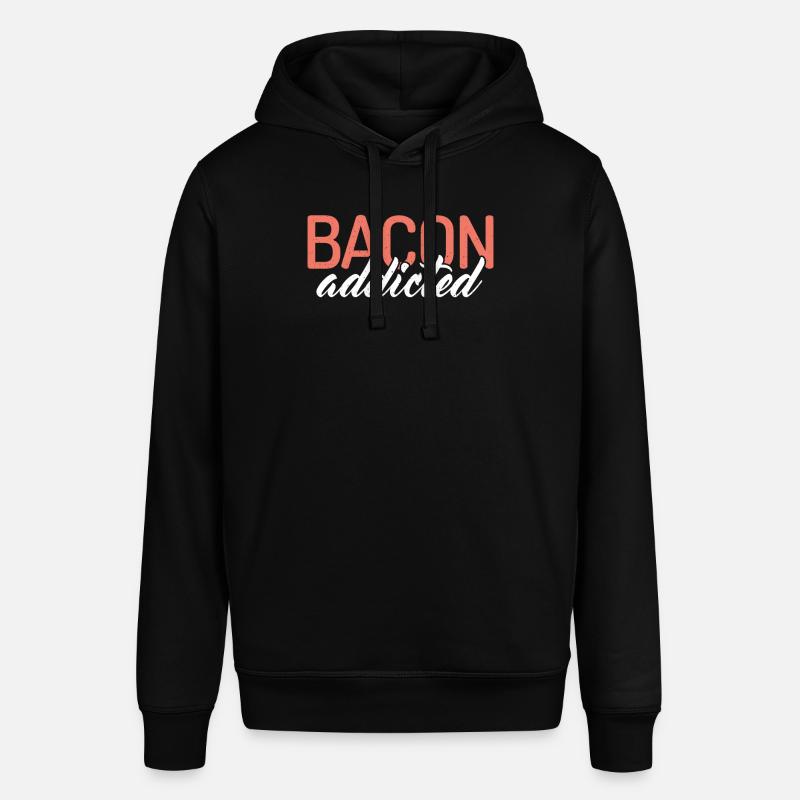 Bacon addicted - Stanley/Stella SOUNDER Unisex Hoodie - black