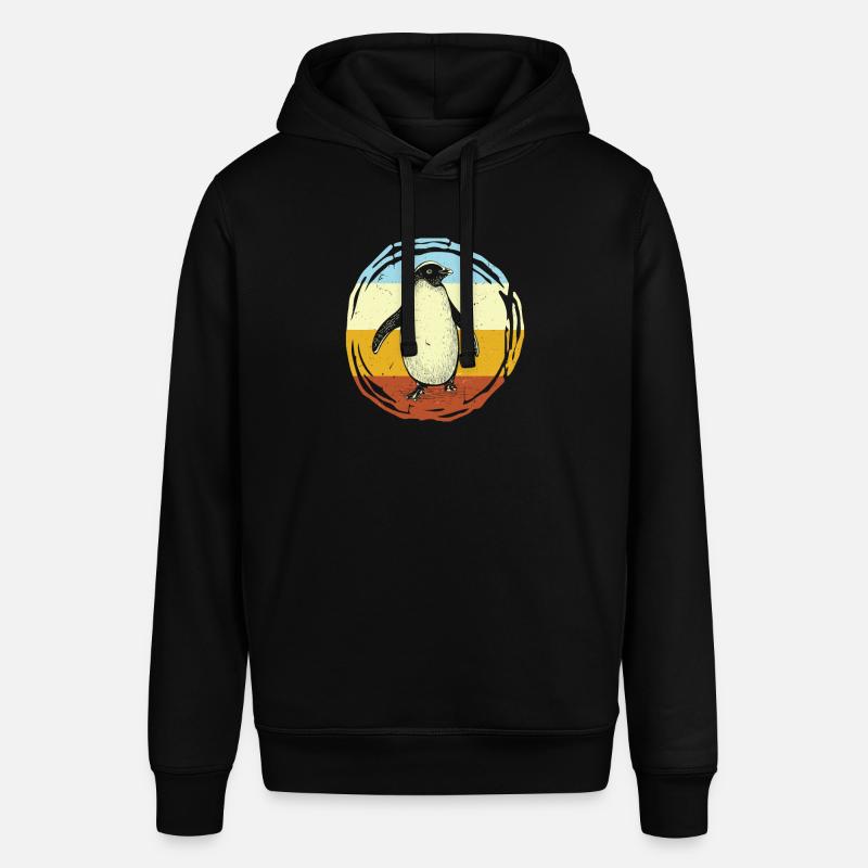Retro Penguin - Sweat à capuche SOUNDER Stanley/Stella Unisexe - noir