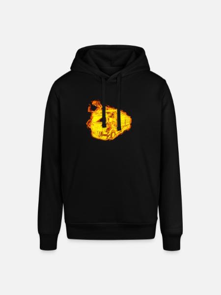 Fire Truck Driver Trucker - Stanley/Stella SOUNDER Unisex Hoodie - black