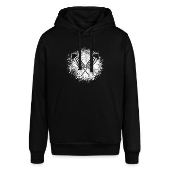 Feuerwerk Pyrotechniker Pyro Feuerwerkskörper Fun Geschenk - Stanley/Stella Unisex Hoodie SOUNDER - Schwarz - Vorne - Alina (178cm) & Michal (187cm)
