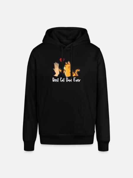 Best Cat Dad Ever - Stanley/Stella SOUNDER Unisex Hoodie - black