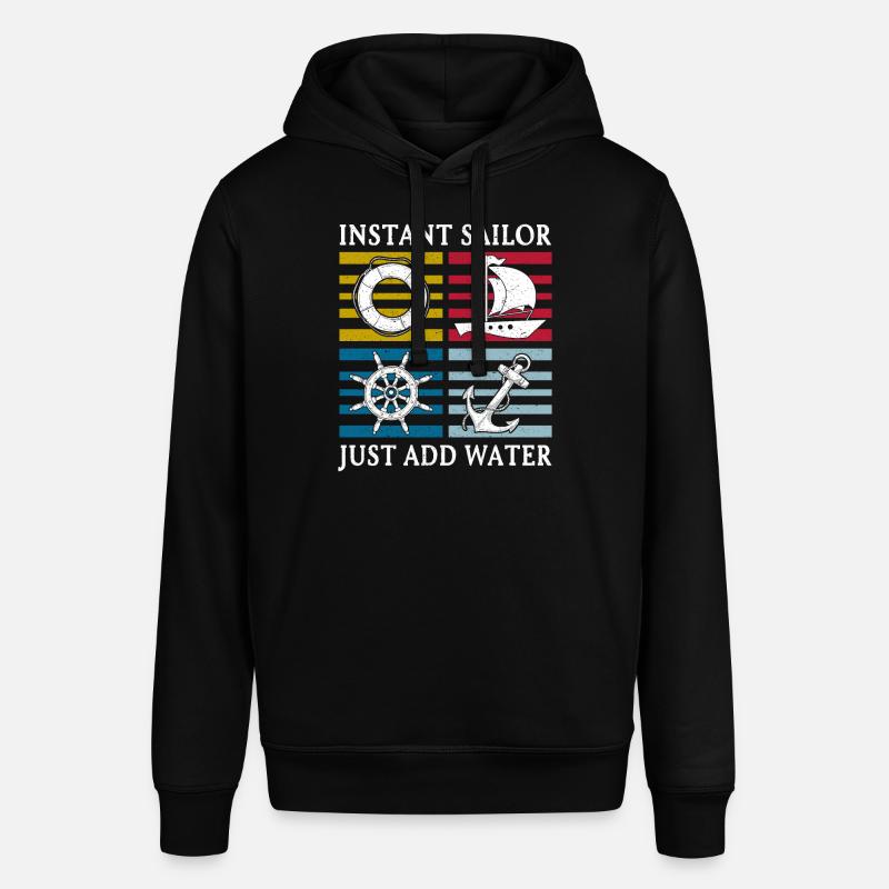 Sailing Sailboat Sailor instantané - Sweat à capuche SOUNDER Stanley/Stella Unisexe - noir