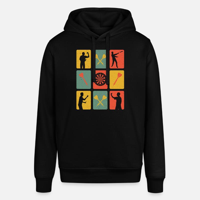 Fléchettes Rétro - Sweat à capuche SOUNDER Stanley/Stella Unisexe - noir