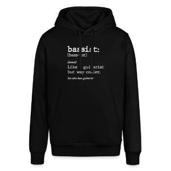 Bassist Like A Guitarist but way Cooler Definition - Stanley/Stella Unisex Hoodie SOUNDER - Schwarz - Vorne - Alina (178cm) & Michal (187cm)