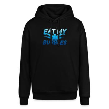 Eat My Bubbles Schwimmer Schwimmen Schwimmen - Stanley/Stella Unisex Hoodie SOUNDER - Schwarz - Vorne - Alina (178cm) & Michal (187cm)